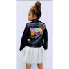 Whatever Beaded Leather Jacket, Black - Jackets - 3