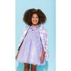 Sequin Daisy Short Puff Sleeve Dress, Lavender - Dresses - 2