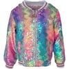 Women’S Kaleidoscope Sequin Bomber Jacket, Multicolors - Jackets - 1 - thumbnail