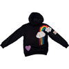 Women's Good Vibes Rainbow Hoodie, Black - Jackets - 1 - thumbnail