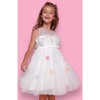 Rainbow Sequin Puff Star Sleeveless Tired Tulle Dress, White - Dresses - 2