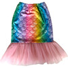 Rainbow Mermaid Tulle Hem Swim Coverup, Multicolors - Cover-Ups - 1 - thumbnail