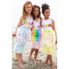 Rainbow Mermaid Tulle Hem Swim Coverup, Multicolors - Cover-Ups - 2