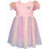 Shining Star Feather Tutu Dress, Pink - Dresses - 1 - thumbnail