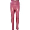 Shimmer Athletic High-Waist Leggings, Metallic Pink - Leggings - 1 - thumbnail