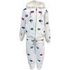 Rainbow Evil Eye Applique 2-Piece Jogger Set, White - Mixed Apparel Set - 1 - thumbnail