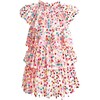 Rainbow Confetti Close Neck & Tired Ruffle Tulle Dress, Dots - Dresses - 1 - thumbnail