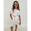 Feeling Magical Art Print 2-Piece Tee & Short Set, White - Mixed Apparel Set - 2