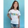 Crystal Texas Crew Neck T-Shirt, White - Shirts - 2