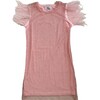 Crystal Feather Trim Sleeve Shimmer Sequin Dress, Pink2 - Dresses - 1 - thumbnail