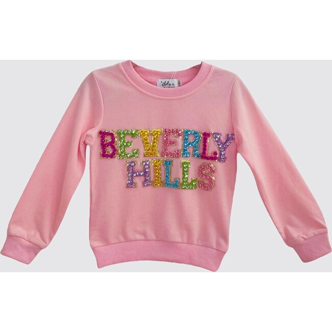 Beverly Hills Rainbow Gem Sweatshirt, Pink