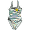 Beaded Sun Rainbow Metallic One-Piece Swimsuit, Metallic - One Pieces - 1 - thumbnail