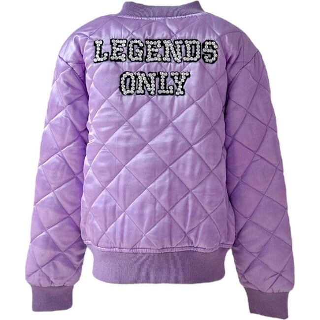 Legends Only Quilted Bomber Jacket, Lavender - Jackets - 2