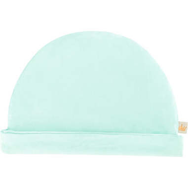 Spring Easter Solid Bamboo Baby Beanie Cap, Pastel Seafoam - Hats - 1