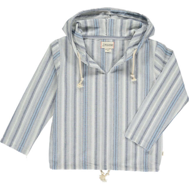 St.Ives Striped Hooded Top, Blue