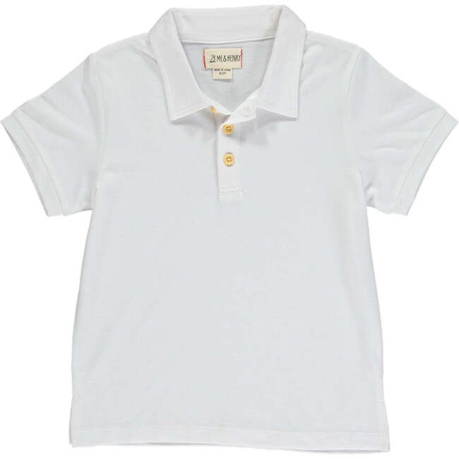 Shipping Pique Polo Shirt, White