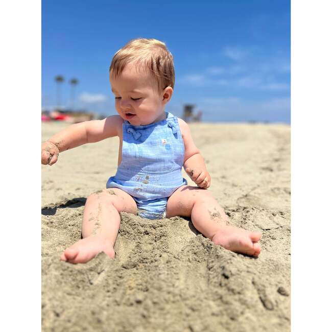 Reef Heathered Bubble, Blue - Onesies - 3