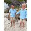 Watergate Terry Towelling Polo Shirt, Blue - Polo Shirts - 3