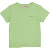 Josh Crew Neck Short Sleeve Pocket Tee, Lime - T-Shirts - 1 - thumbnail