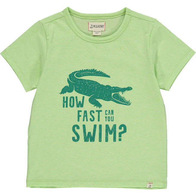Falmouth How Fast Can You Swim Print Crew Neck Tee