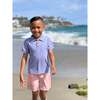 Flagstaff Striped Polo Shirt, Royal & Pink - Polo Shirts - 2
