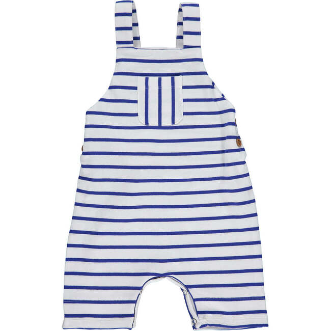 Dandy Jersey Overalls, Royal & White