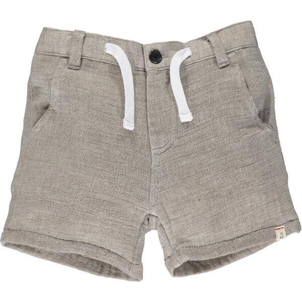 Crew Gauze Buttoned Drawstring Shorts, Brown