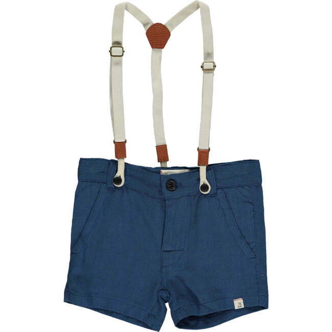 Captain Shorts With Adjustable Straps, Blue