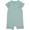 Camborne Ribbed Henley Romper, Sky Blue - Rompers - 1 - thumbnail
