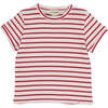 Camber Tee, Red & White - T-Shirts - 1 - thumbnail