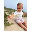 Crew Plaid Buttoned Drawstring Shorts, Beige - Shorts - 3