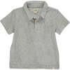 Watergate Terry Towelling Polo Shirt, Grey - Polo Shirts - 1 - thumbnail