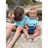 Captain Shorts With Adjustable Straps, Blue - Shorts - 3