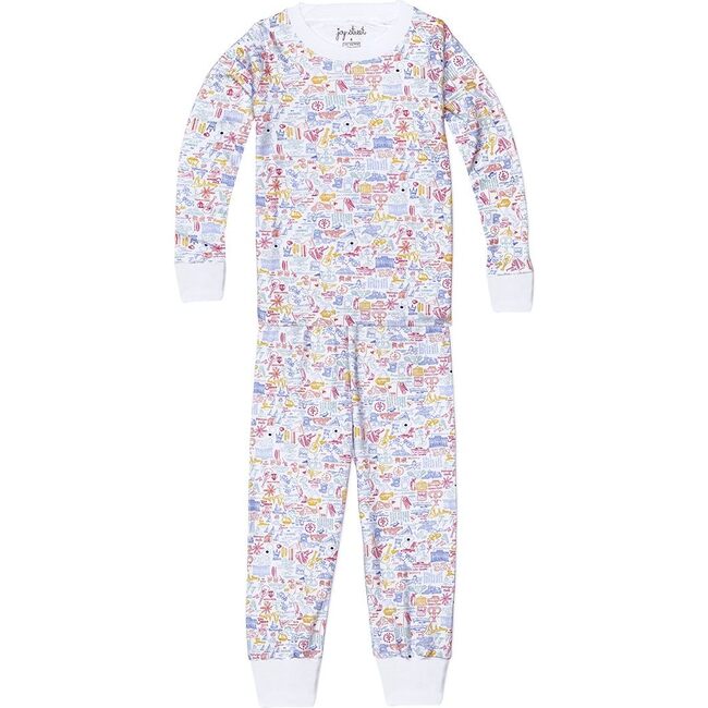 Rhode Island Two Piece Kids Pajamas, Multi