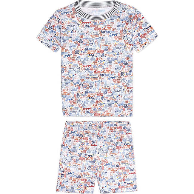 USA Kids Short Pajama Set, Multi