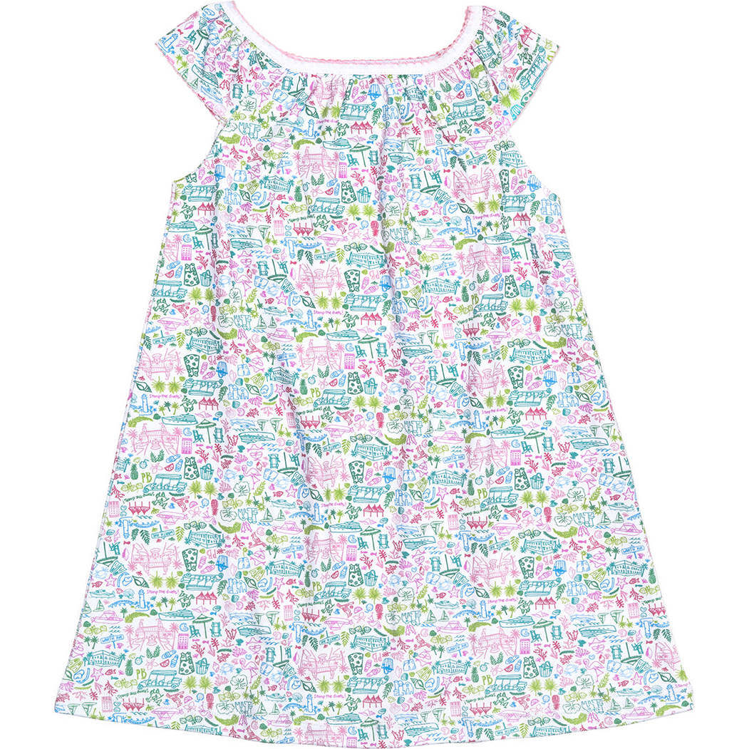 Palm Beach Emilia Lounge Girls Dress, Multi - Dresses - 1