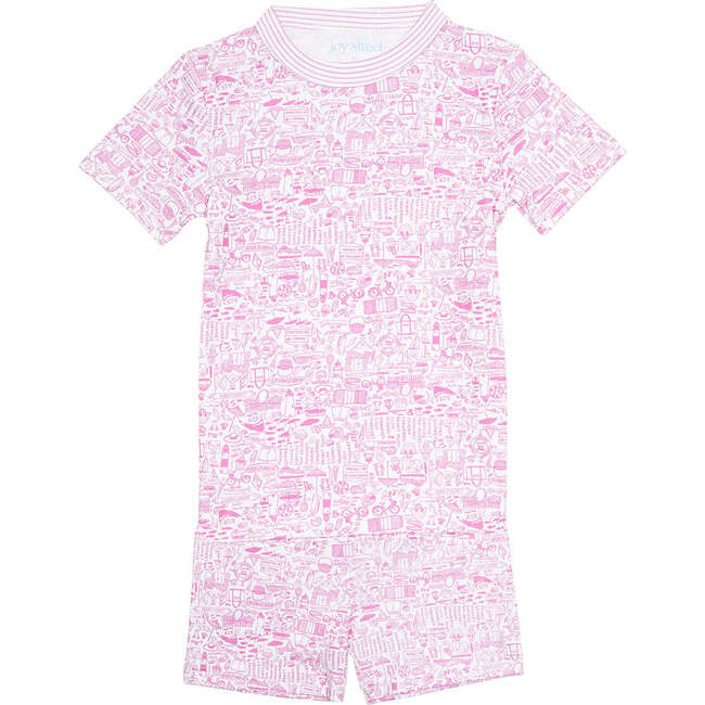Nantucket Kids Short Pajama Set, Pink