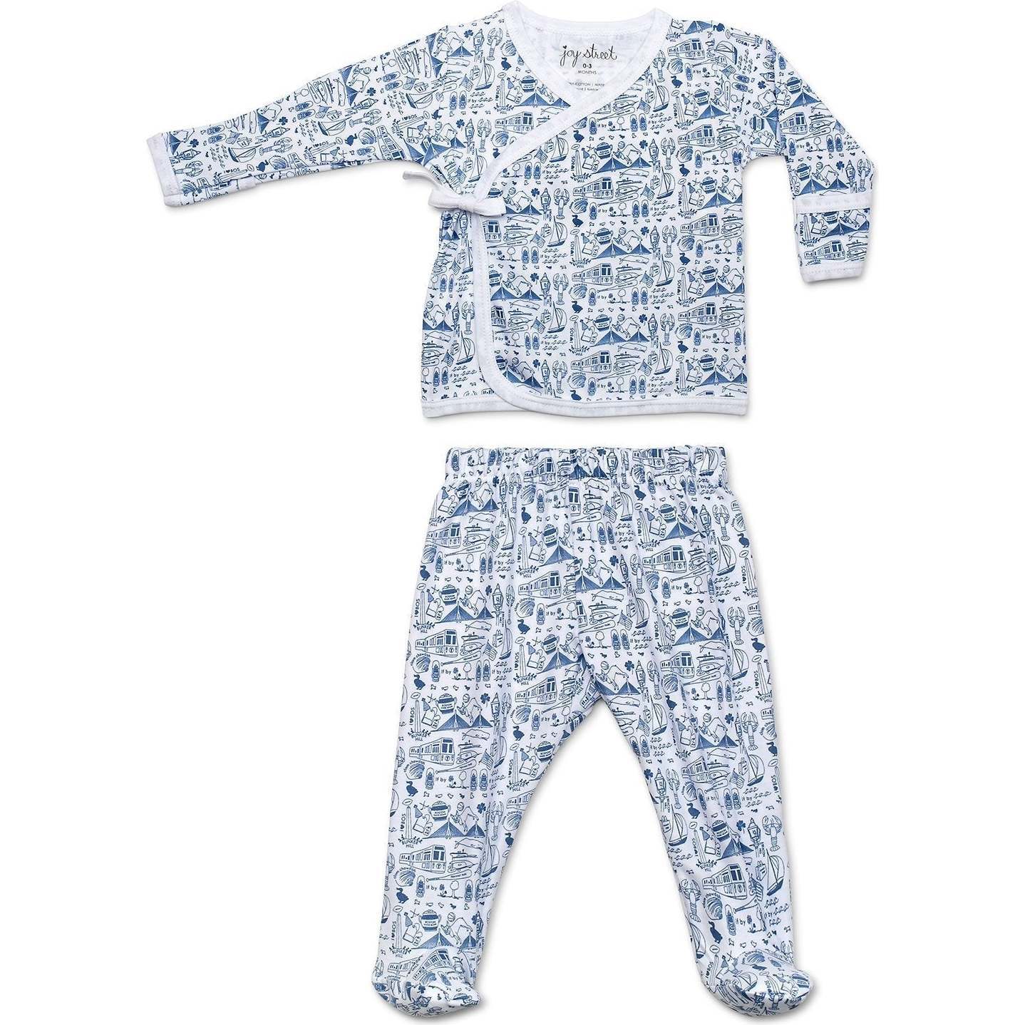Boston Baby Layette Set, Blue - Rompers - 1