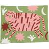 Surprised Tiger Baby Blanket, Bubblegum - Blankets - 1 - thumbnail