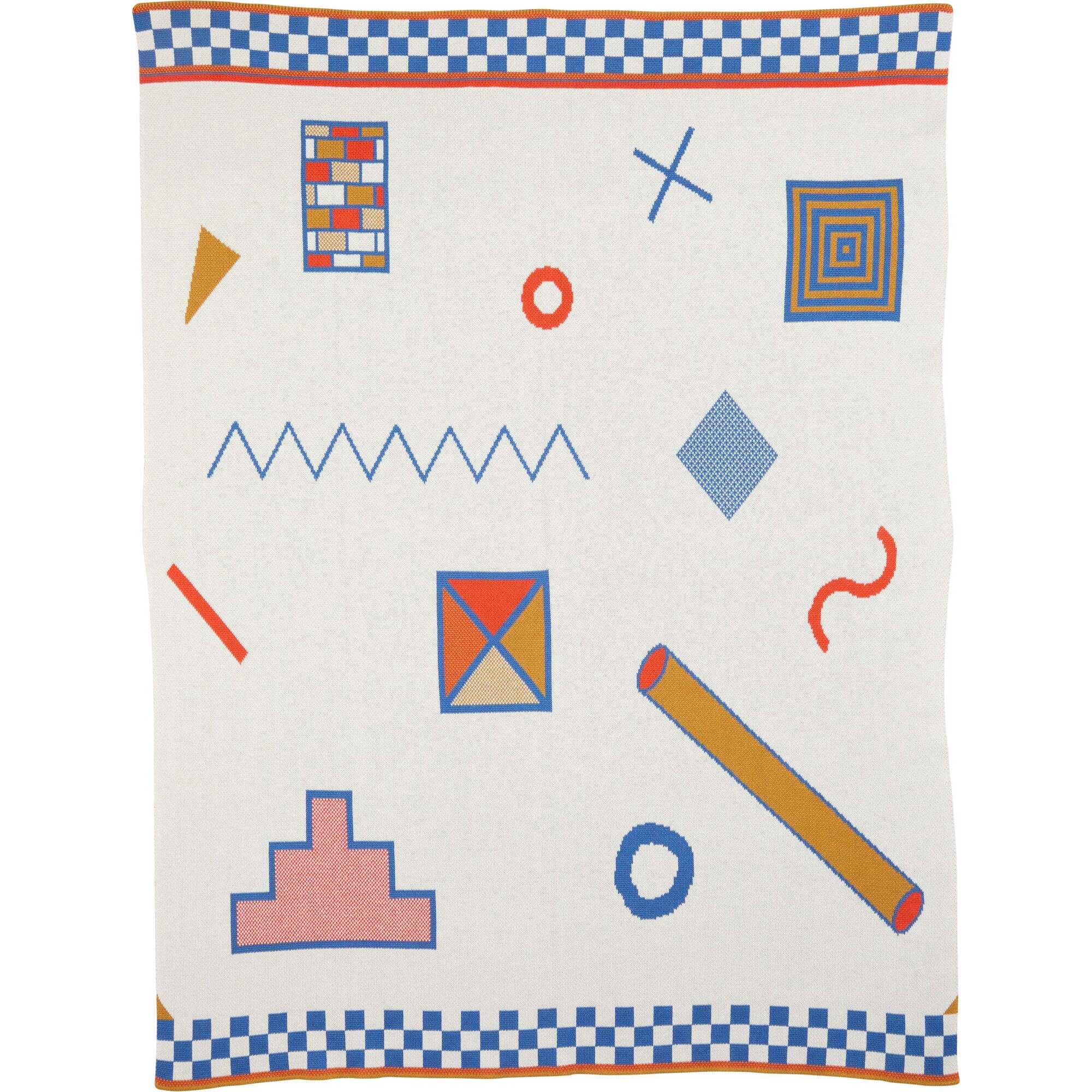 Shapes Throw Blanket, Primary - Blankets - 1
