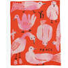 Peace Throw Blanket, Flamingo - Blankets - 1 - thumbnail