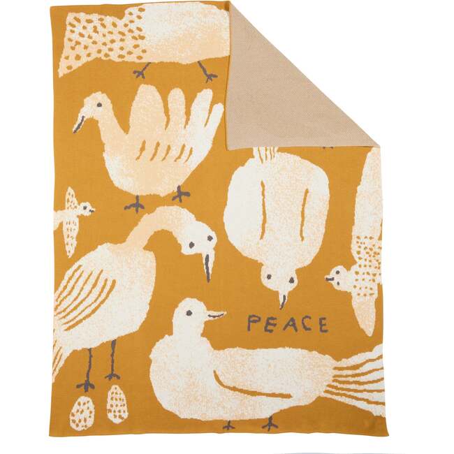 Peace Throw Blanket, Goldfinch