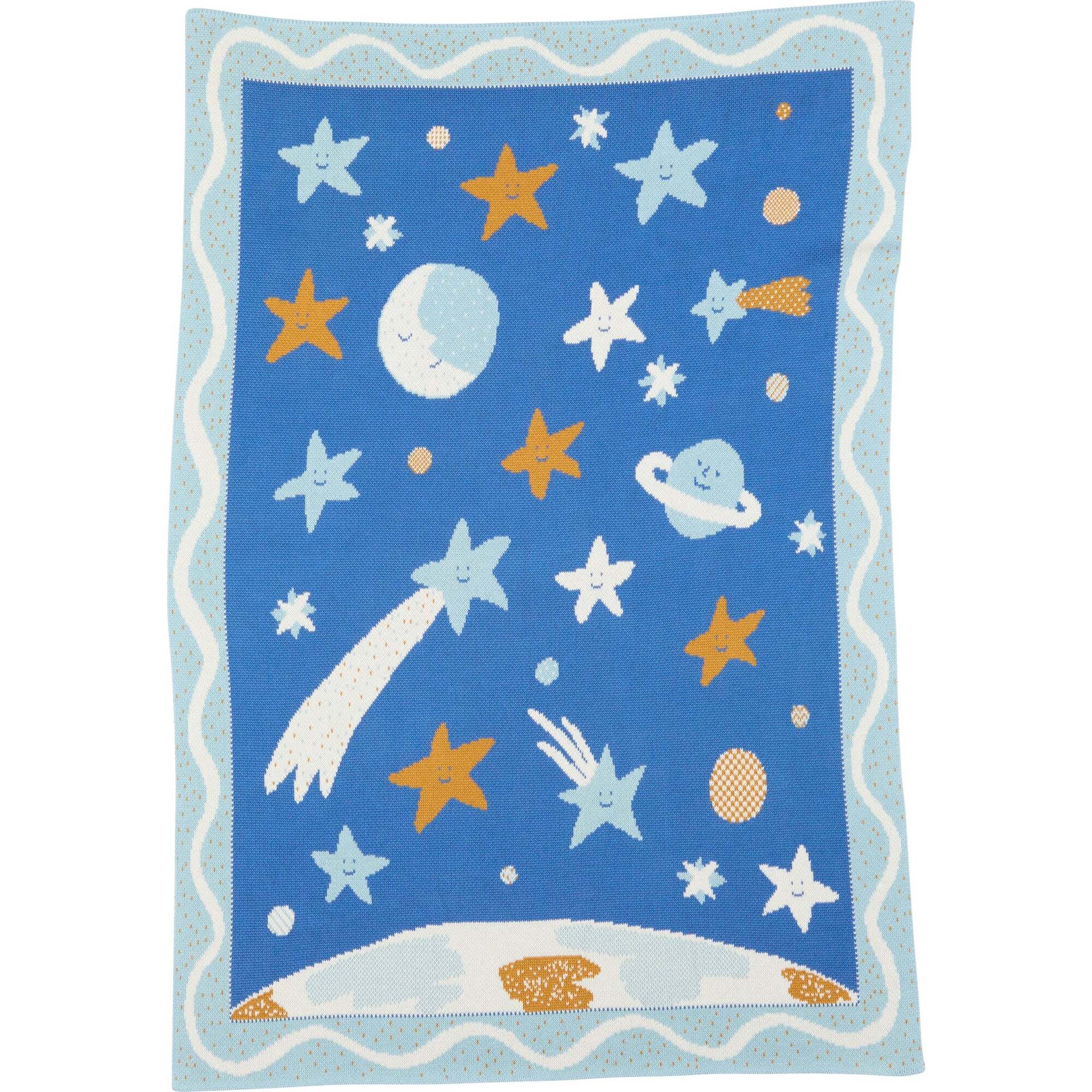 Night Sky Baby Blanket, Deep Space - Blankets - 1