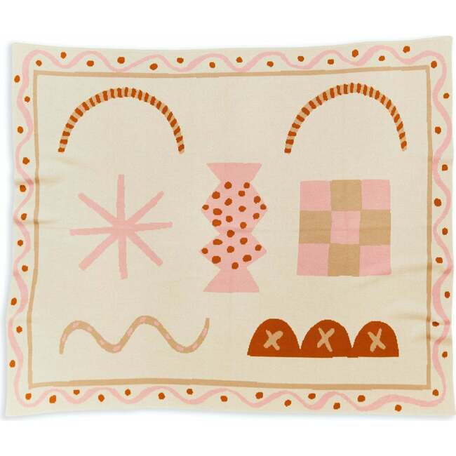 Henri Throw Blanket, Warm Blush - Blankets - 2