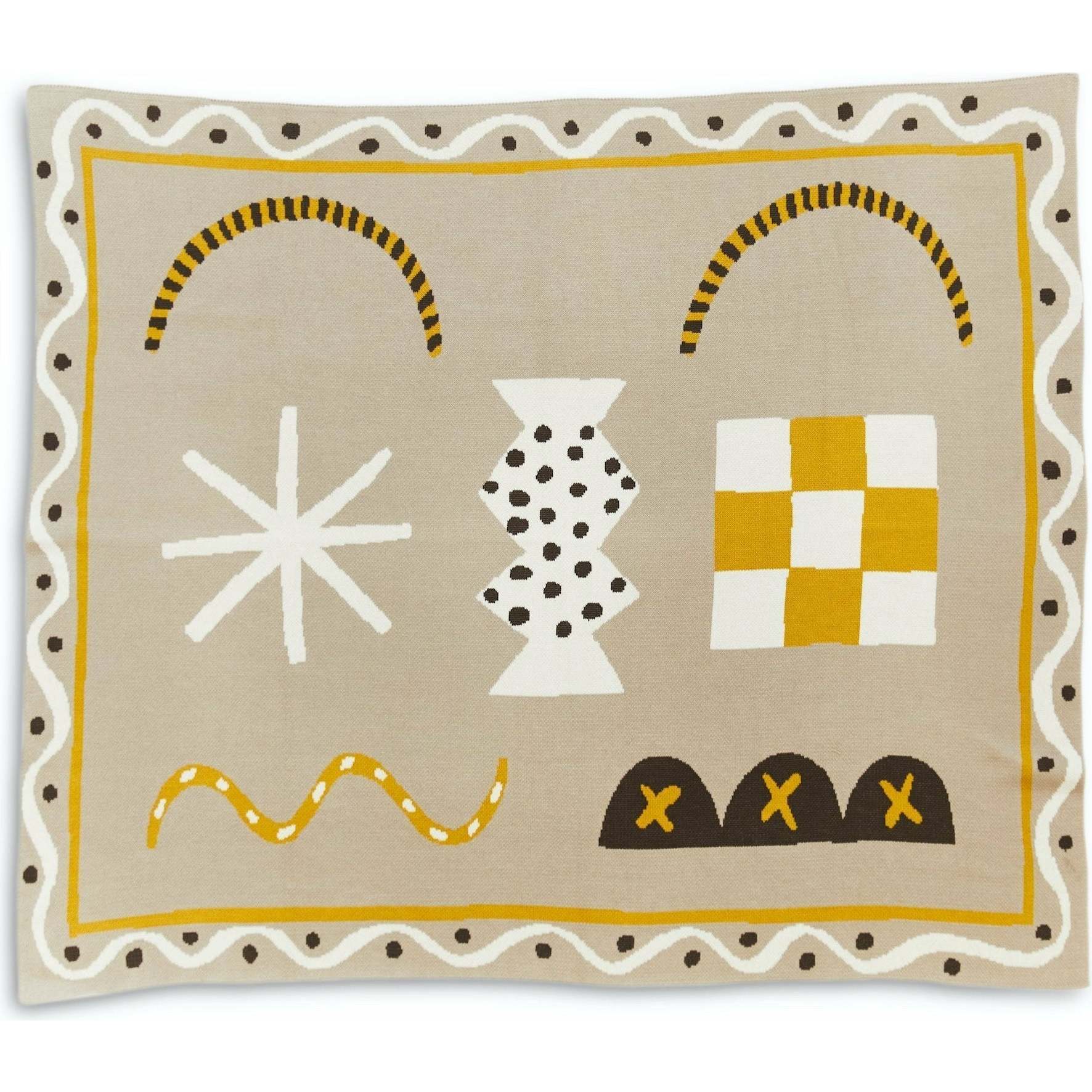 Henri Throw Blanket, Hazy Citrus - Blankets - 1