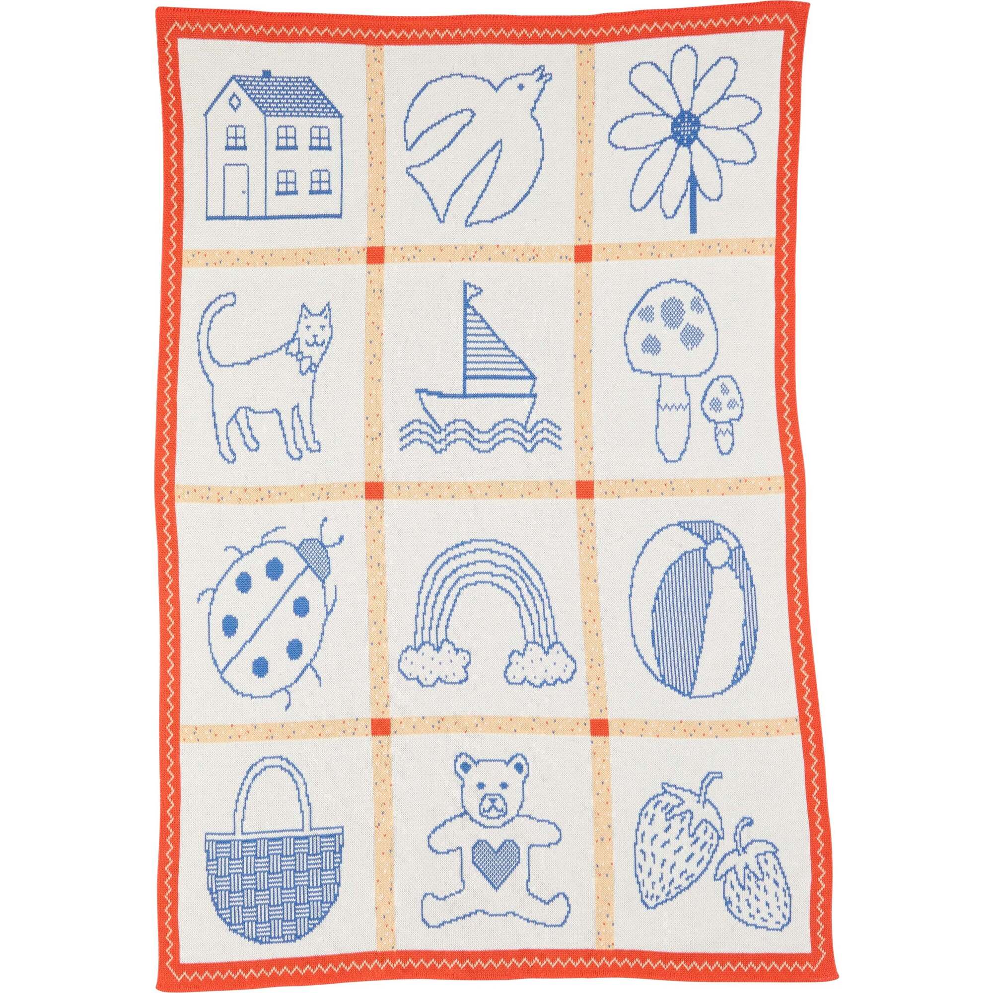 Baby's Things Baby Blanket, Blue Ink - Blankets - 1