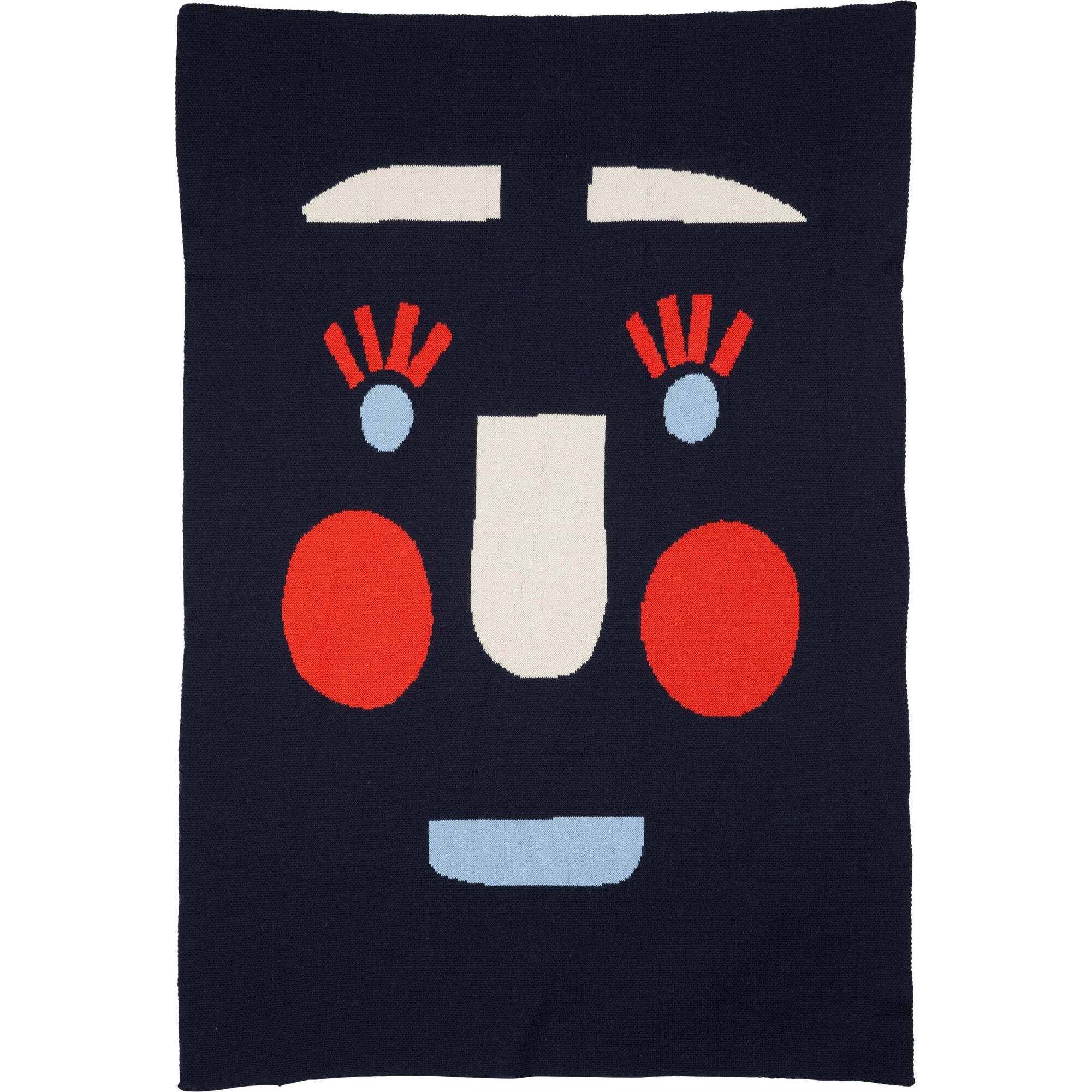 Funny Face Baby Blanket, Sailor - Blankets - 1