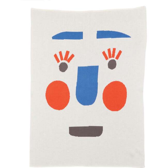 Funny Face Baby Blanket, Flag - Blankets - 5