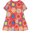 Sun Graphic Dress, Pink - Dresses - 1 - thumbnail