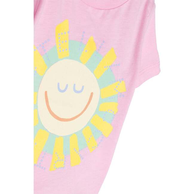 Sun Graphic T-Shirt, Pink - T-Shirts - 2